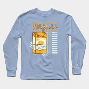 Japanese Aesthetic Juice Box Long Sleeve T-Shirt